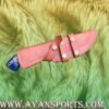 CUSTOM HANDMADE COWBOY BULL CUTTER KNIFE WITH LEATHER SHEATH